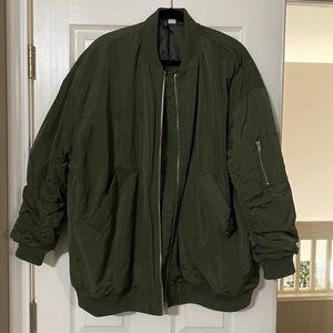 Army green oversized jacket